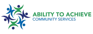 Ability to Achieve Community Services logo featuring interconnected figures symbolizing support and empowerment, relevant to My Health Network's community care services.